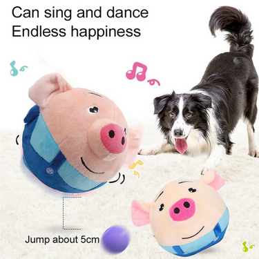 Cheerful Bouncing Piggy Toy
